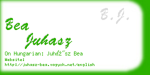 bea juhasz business card